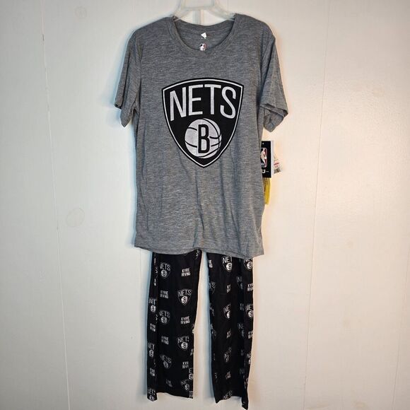 Brooklyn Nets Kyrie Irving Pajamas Set Sz M 10 PJ NBA Basketball‎ NEW - Picture 1 of 5
